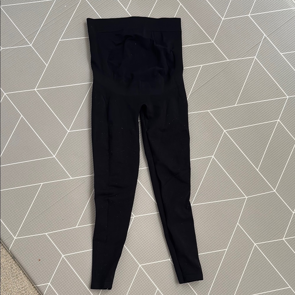 BLANQI Black Maternity Belly Support Leggings